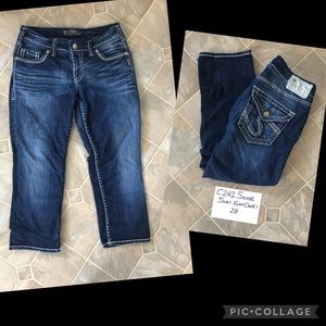 Silver Suki Flap Jean Capris